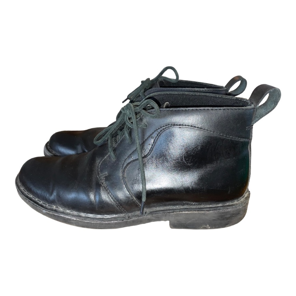 LOGAN HILL MEN’S DRESS SHOES BLACK SIZE : 8